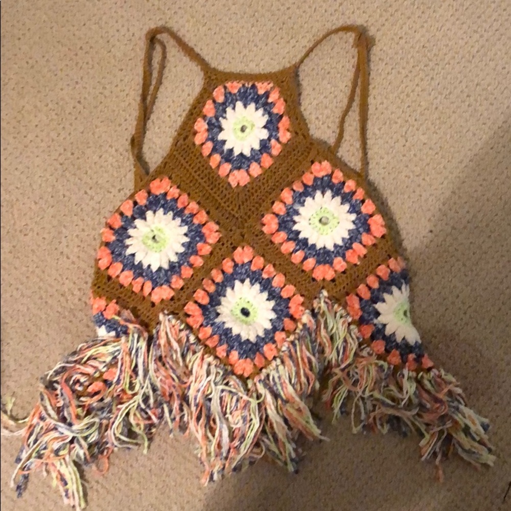 Free people crotchet top NEW WITH TAGS